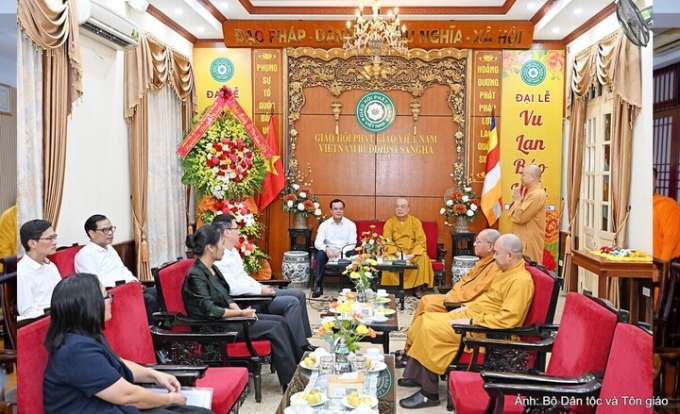 Bộ Dân tộc và Tôn giáo chúc mừng Giáo hội Phật giáo Việt Nam nhân mùa Vu Lan 2026
